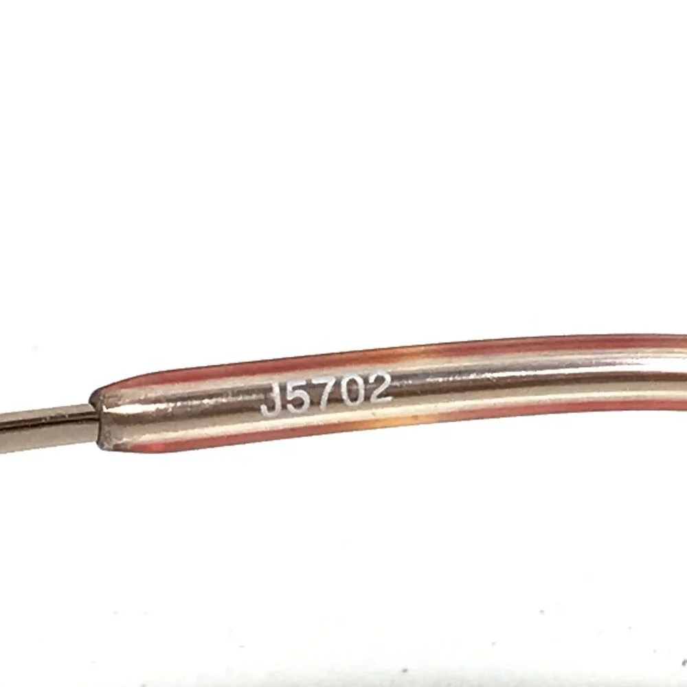 Jubilee J5702 BR Eyeglasses Frames Pink Gold Round Oval Full Rim 52-15-135